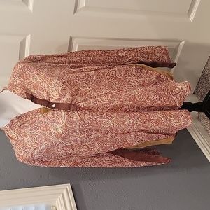 vtg.Allen B. Cotton/Suede Paisley shirt 39